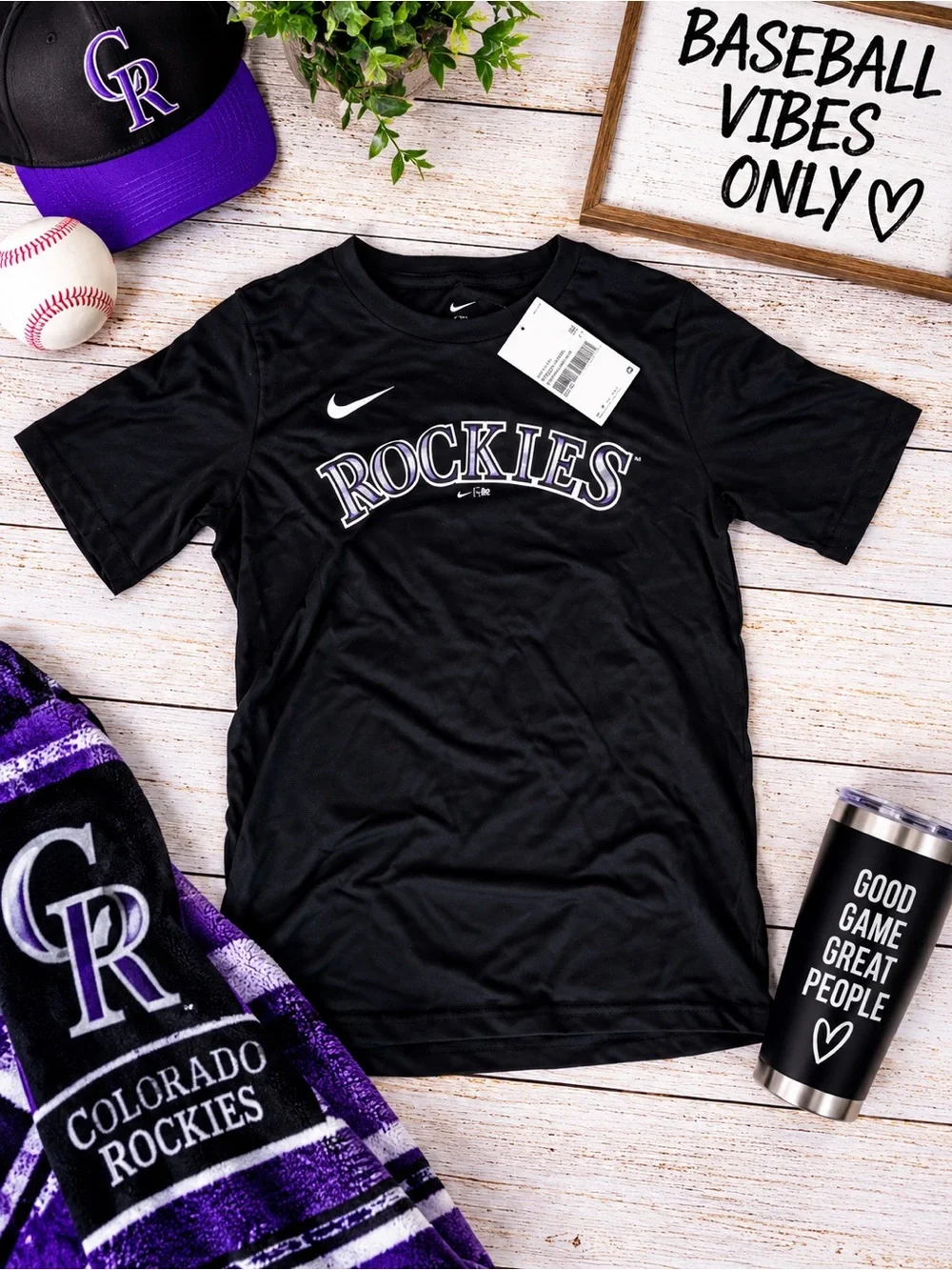 Nike Colorado Rockies Ryan McMahon #24 Youth M 10/12 Shirt NWT